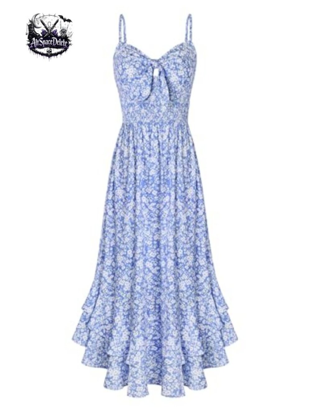 Floral Maxi Sundress Adjustable Spaghetti Strap Beach Dress